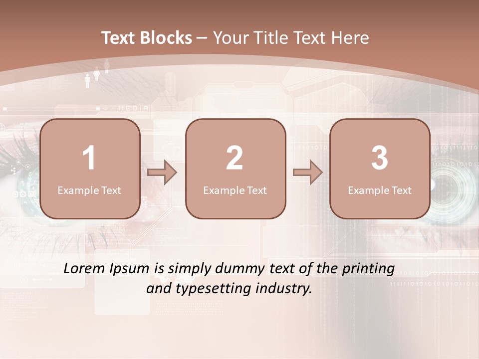 Technology Secure Lines PowerPoint Template
