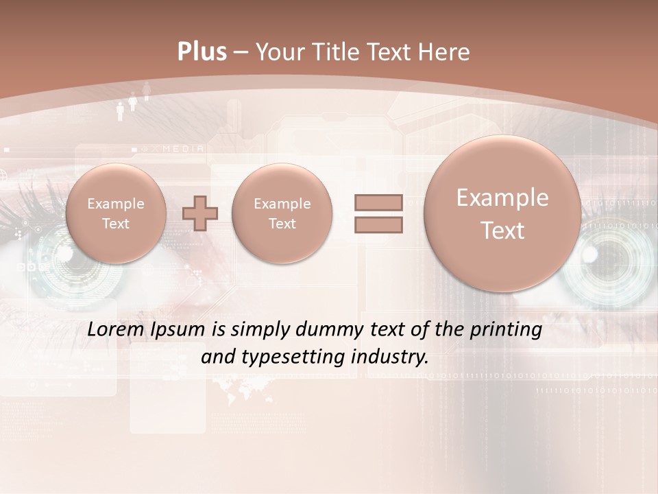 Technology Secure Lines PowerPoint Template