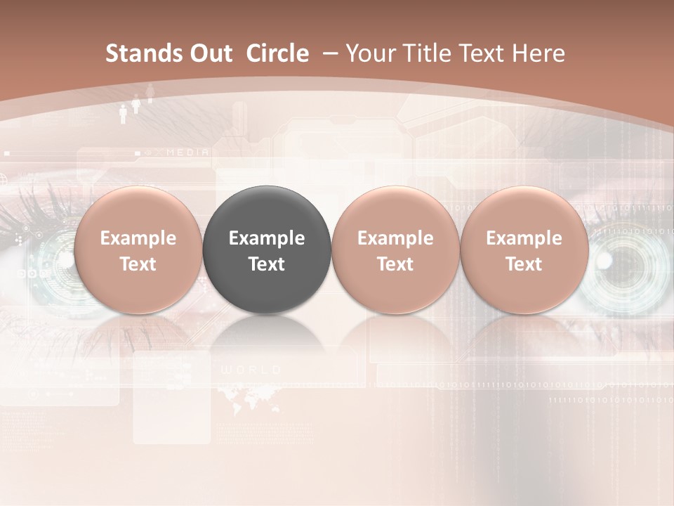 Technology Secure Lines PowerPoint Template