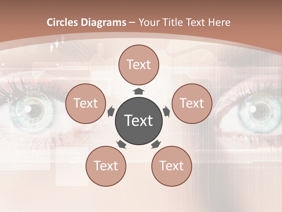 Technology Secure Lines PowerPoint Template