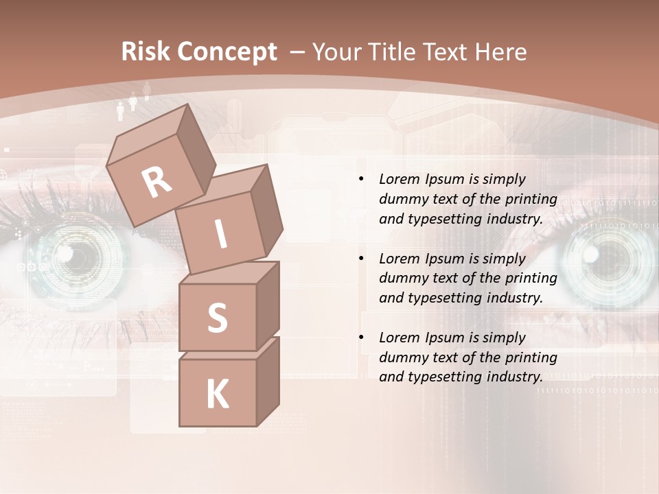 Technology Secure Lines PowerPoint Template