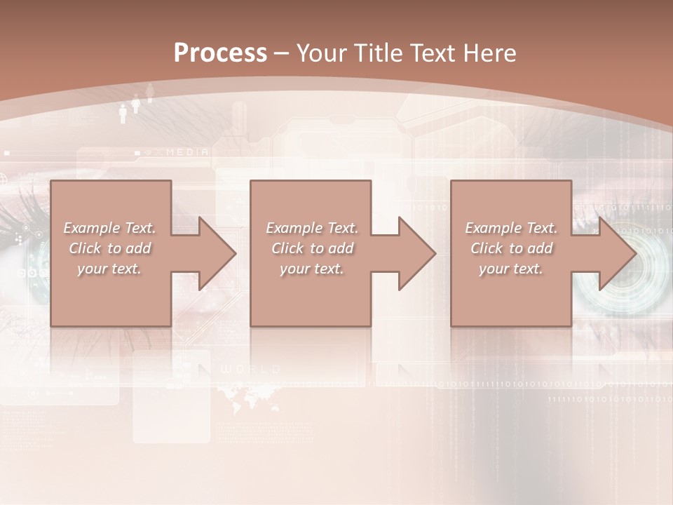 Technology Secure Lines PowerPoint Template