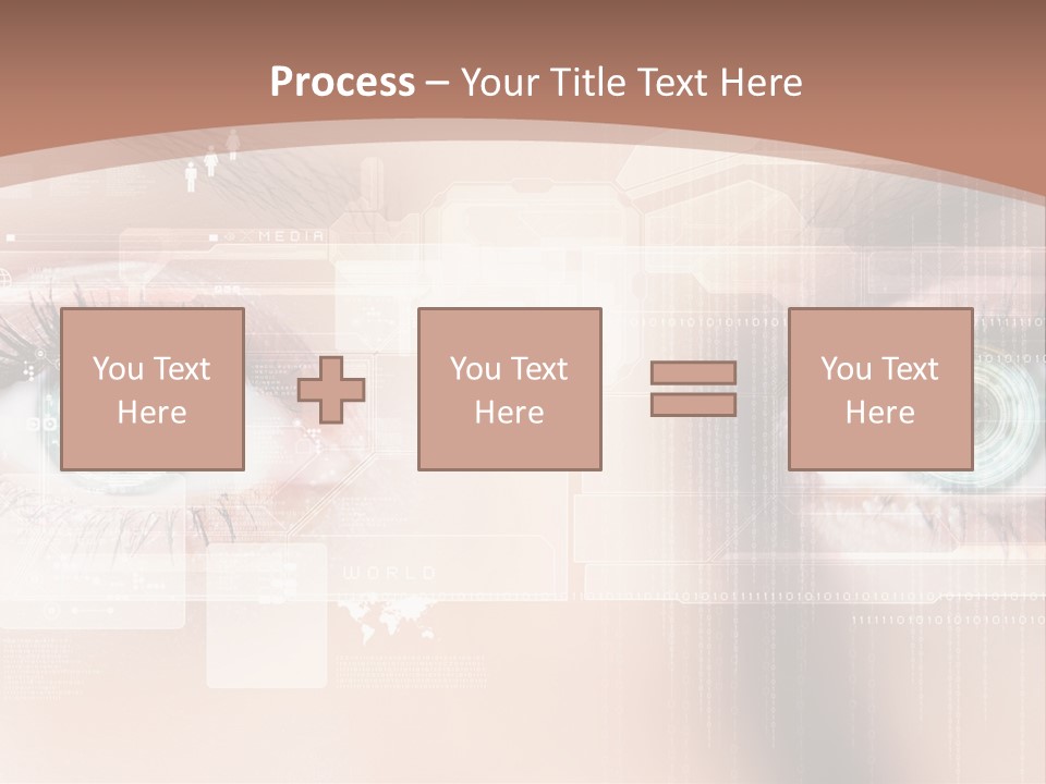Technology Secure Lines PowerPoint Template