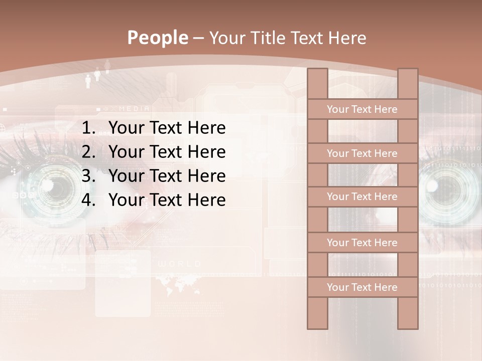 Technology Secure Lines PowerPoint Template