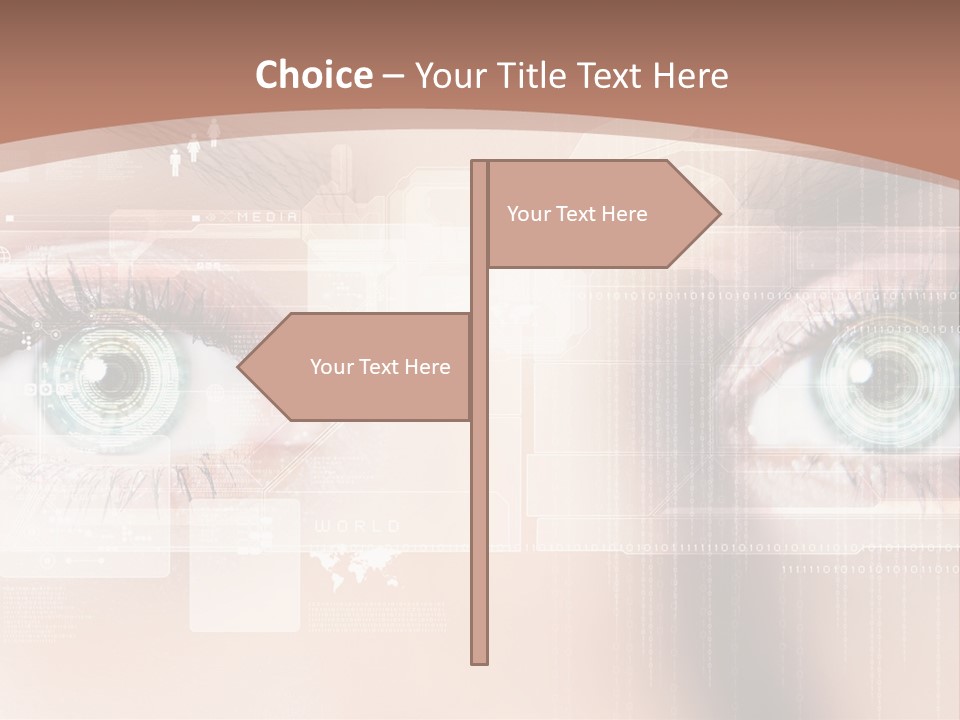 Technology Secure Lines PowerPoint Template