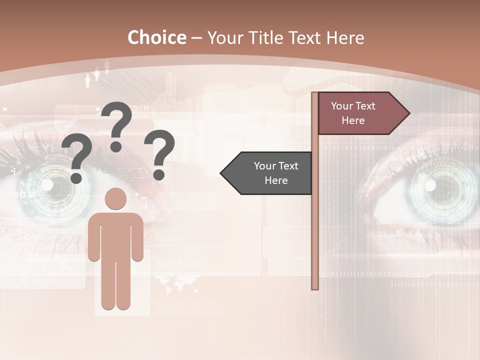 Technology Secure Lines PowerPoint Template