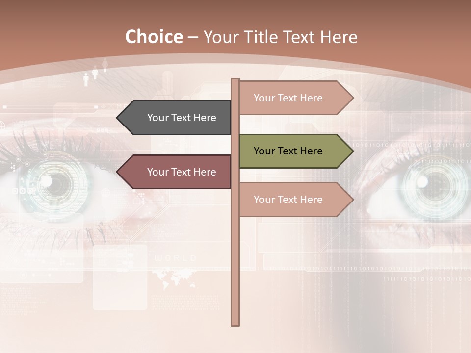 Technology Secure Lines PowerPoint Template