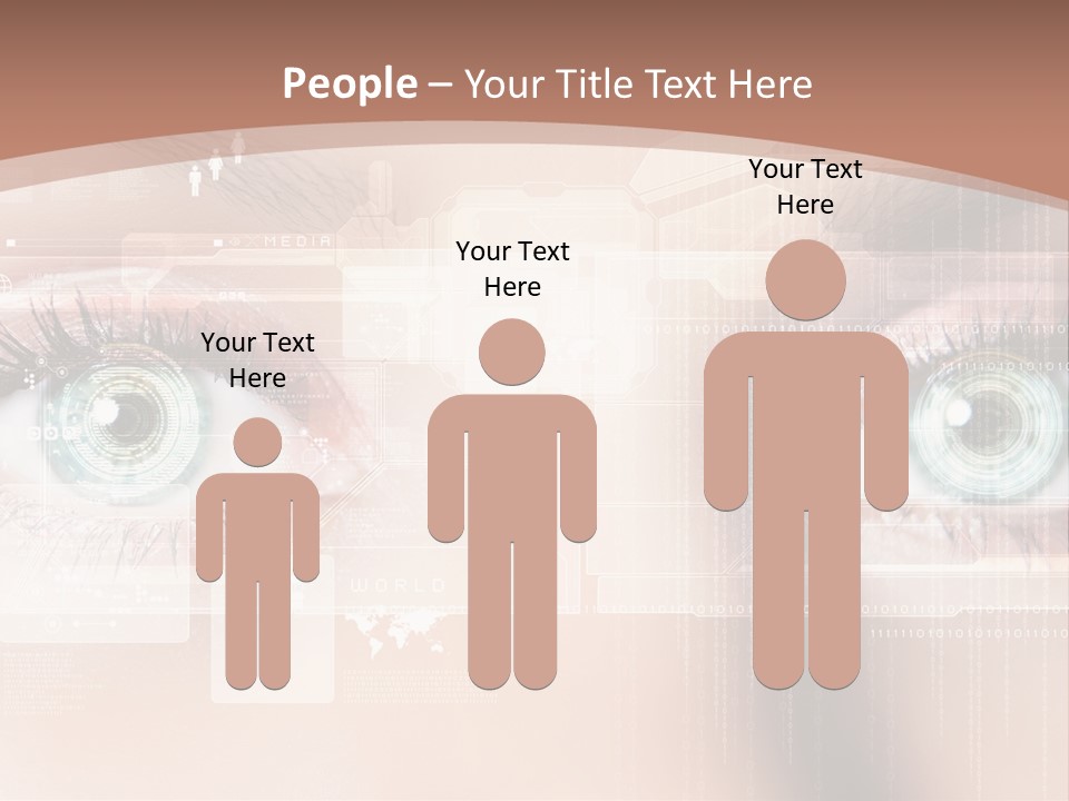 Technology Secure Lines PowerPoint Template