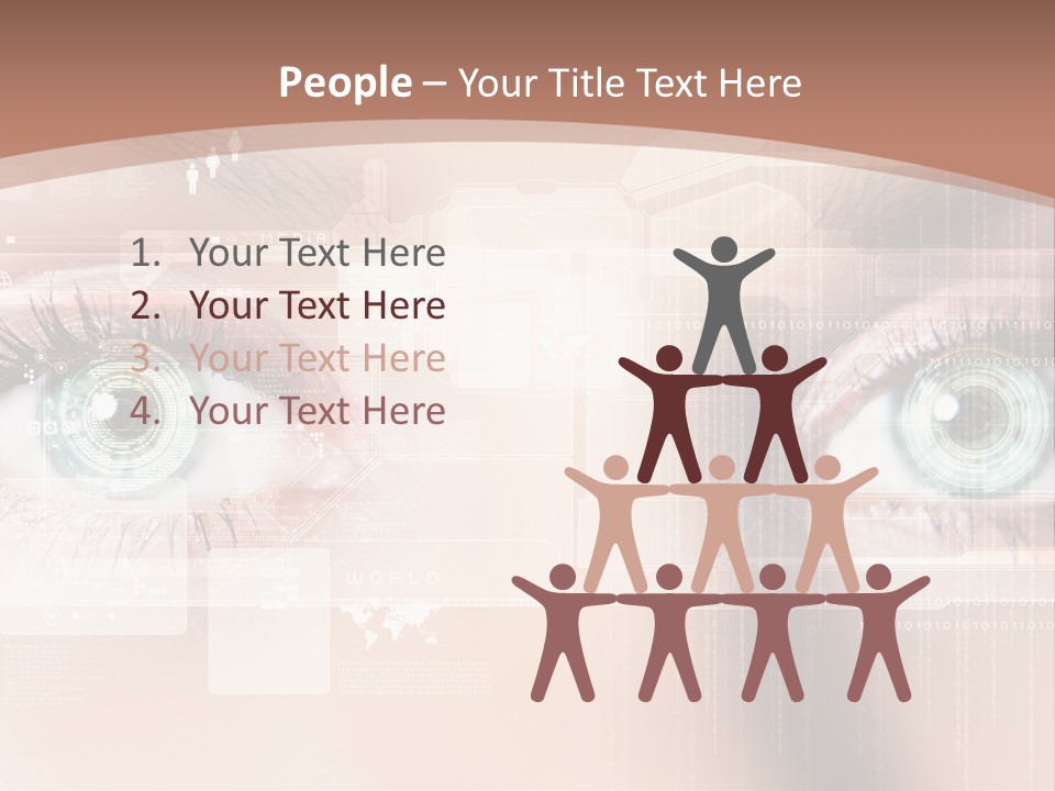 Technology Secure Lines PowerPoint Template