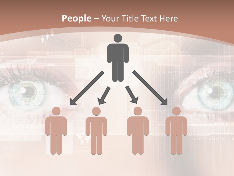 Technology Secure Lines PowerPoint Template