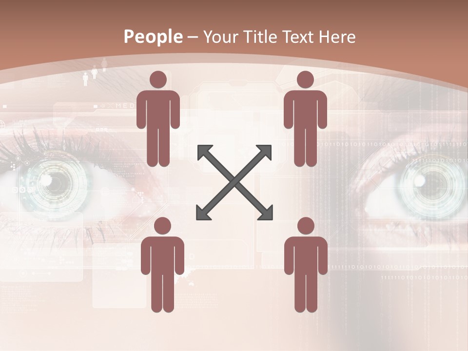 Technology Secure Lines PowerPoint Template