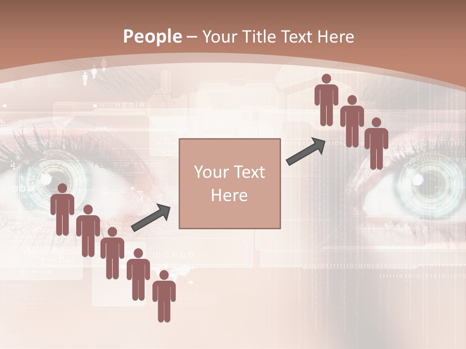 Technology Secure Lines PowerPoint Template