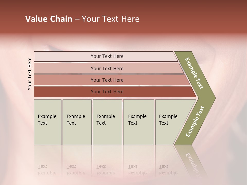 Close Caucasian Casual PowerPoint Template