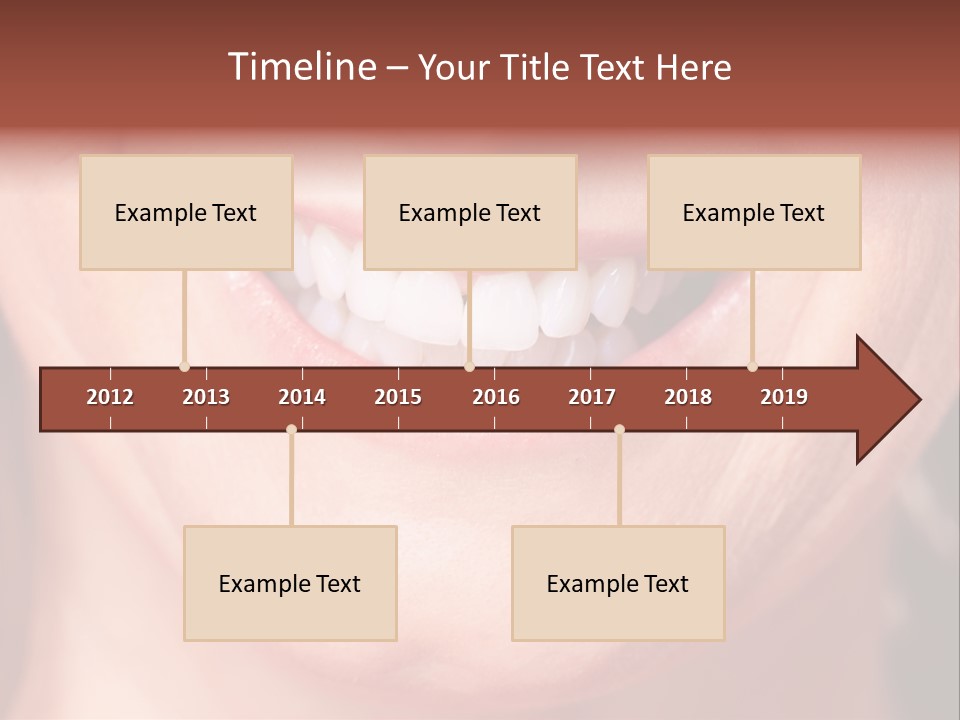 Close Caucasian Casual PowerPoint Template