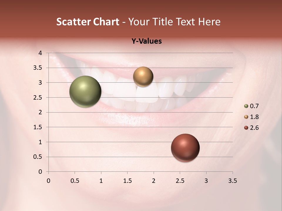 Close Caucasian Casual PowerPoint Template