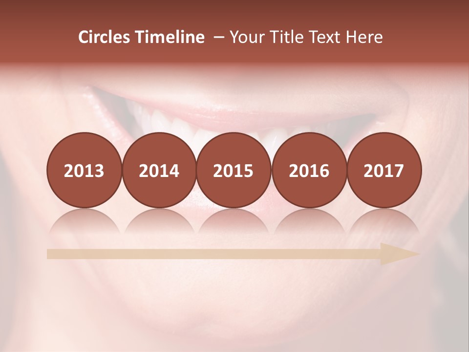 Close Caucasian Casual PowerPoint Template