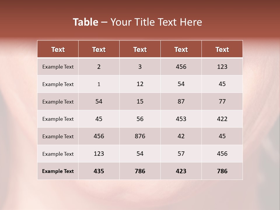 Close Caucasian Casual PowerPoint Template