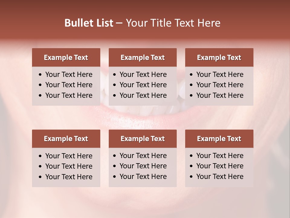 Close Caucasian Casual PowerPoint Template