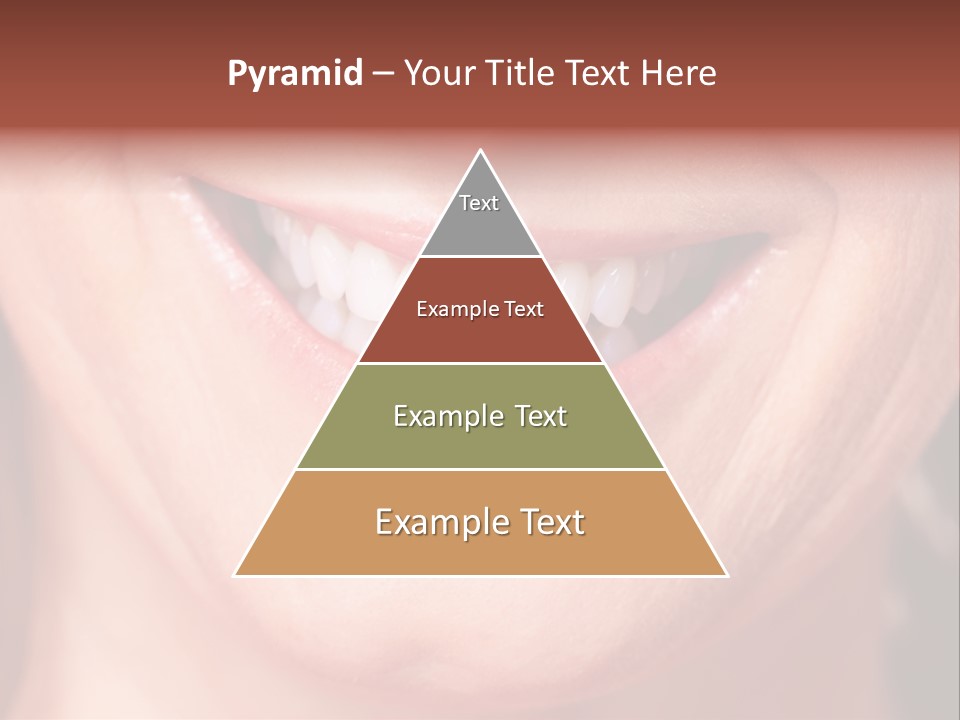 Close Caucasian Casual PowerPoint Template