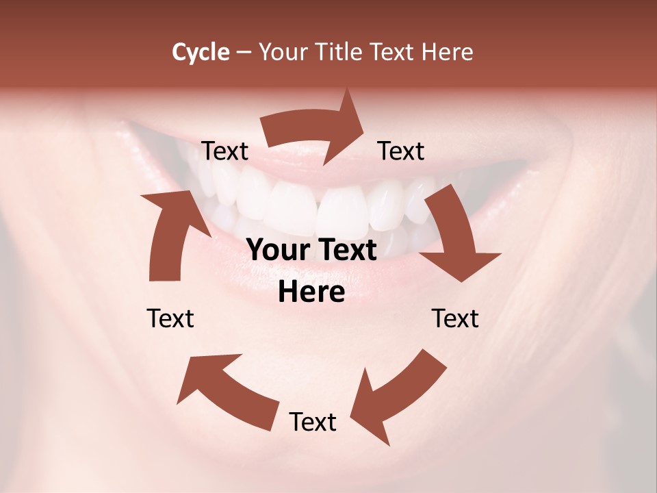 Close Caucasian Casual PowerPoint Template