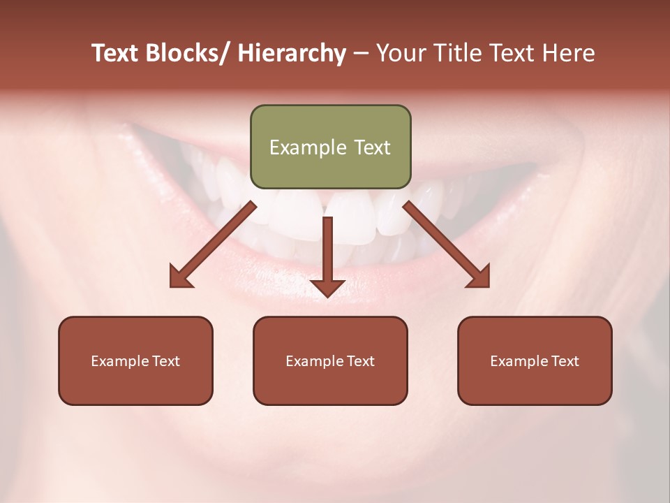 Close Caucasian Casual PowerPoint Template