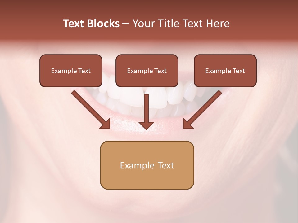 Close Caucasian Casual PowerPoint Template