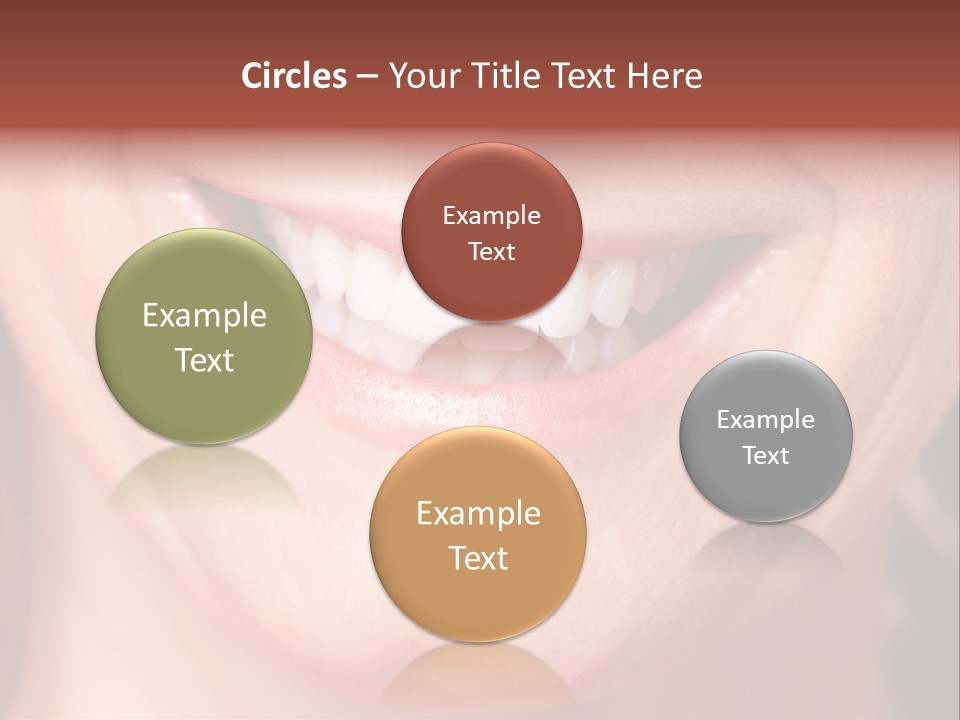 Close Caucasian Casual PowerPoint Template