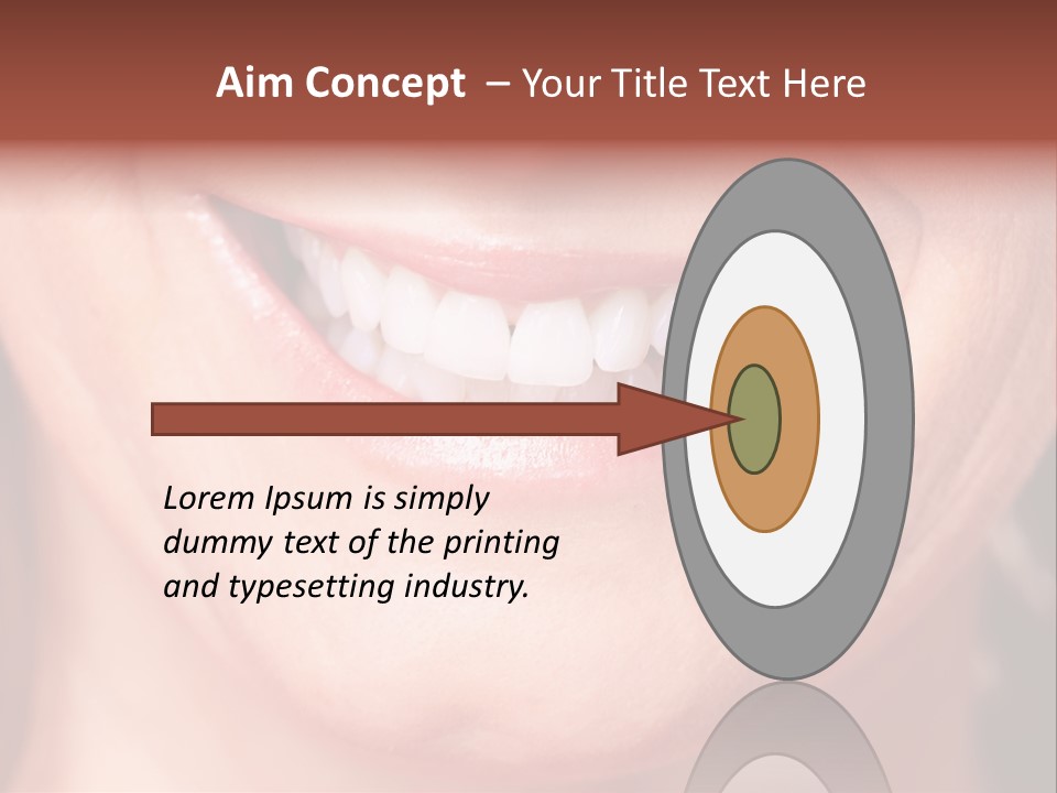 Close Caucasian Casual PowerPoint Template