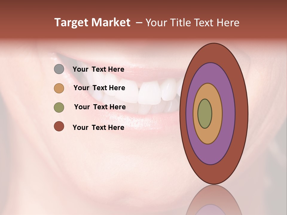 Close Caucasian Casual PowerPoint Template