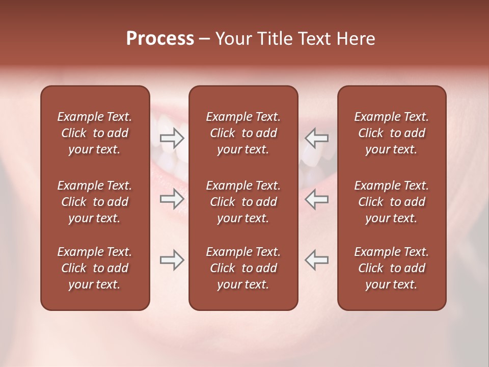Close Caucasian Casual PowerPoint Template
