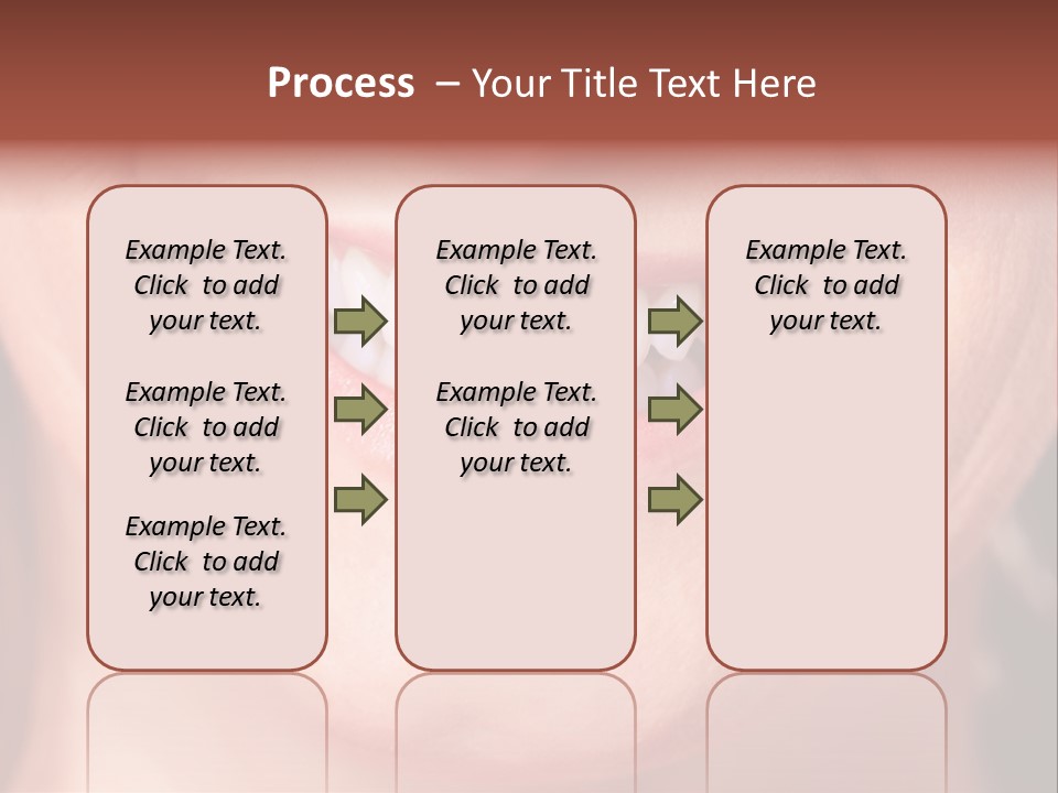 Close Caucasian Casual PowerPoint Template