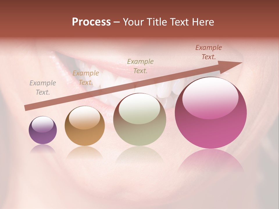 Close Caucasian Casual PowerPoint Template