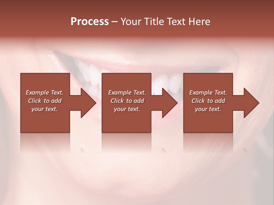 Close Caucasian Casual PowerPoint Template