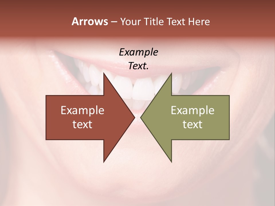 Close Caucasian Casual PowerPoint Template