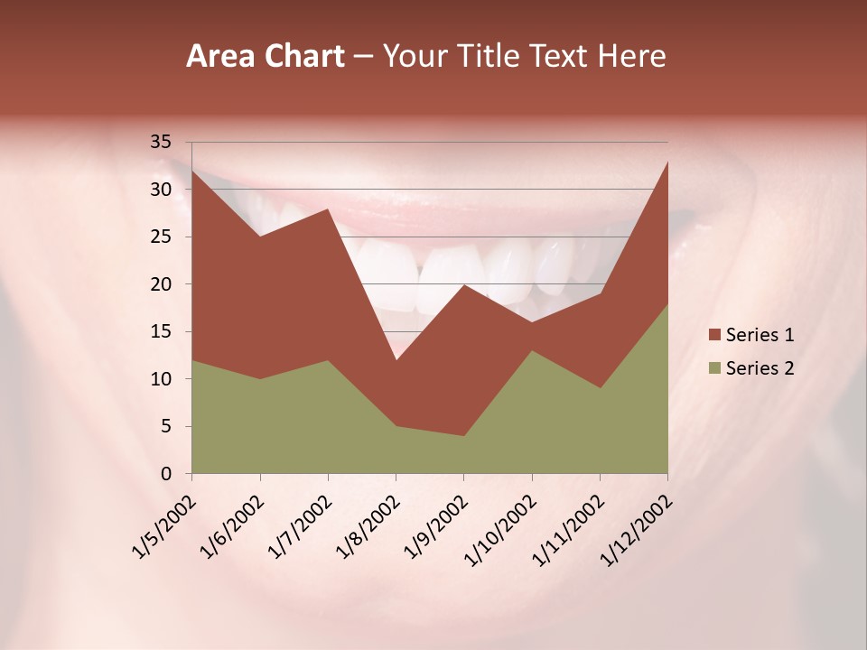 Close Caucasian Casual PowerPoint Template