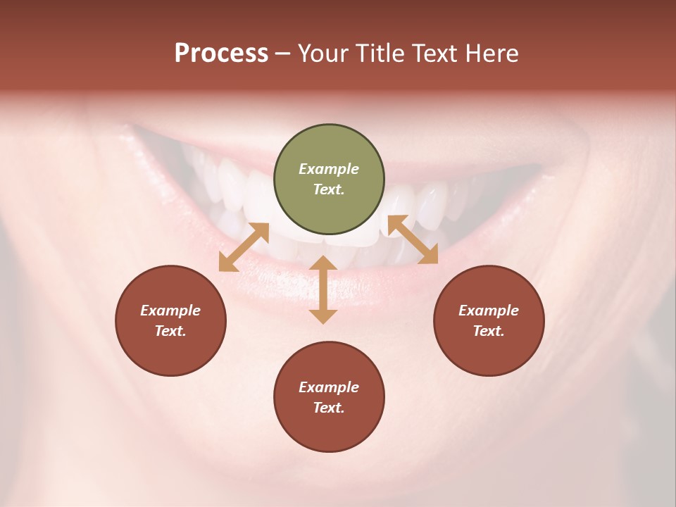 Close Caucasian Casual PowerPoint Template