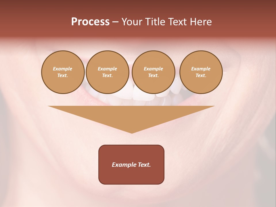 Close Caucasian Casual PowerPoint Template