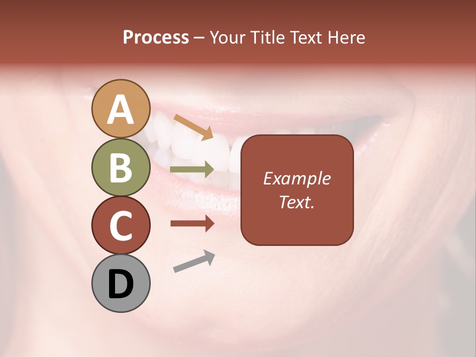 Close Caucasian Casual PowerPoint Template