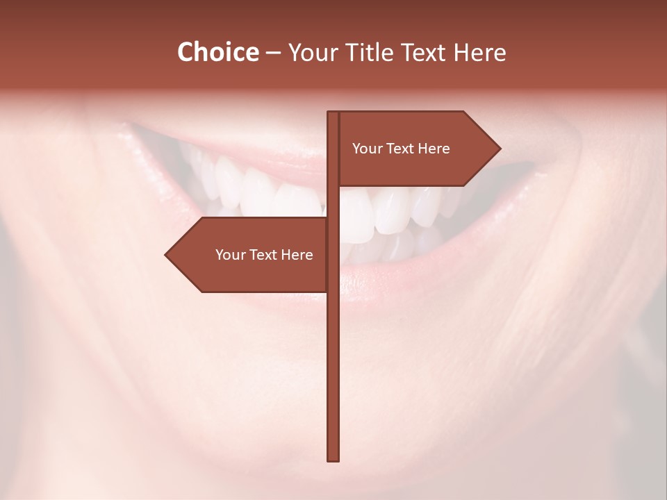 Close Caucasian Casual PowerPoint Template