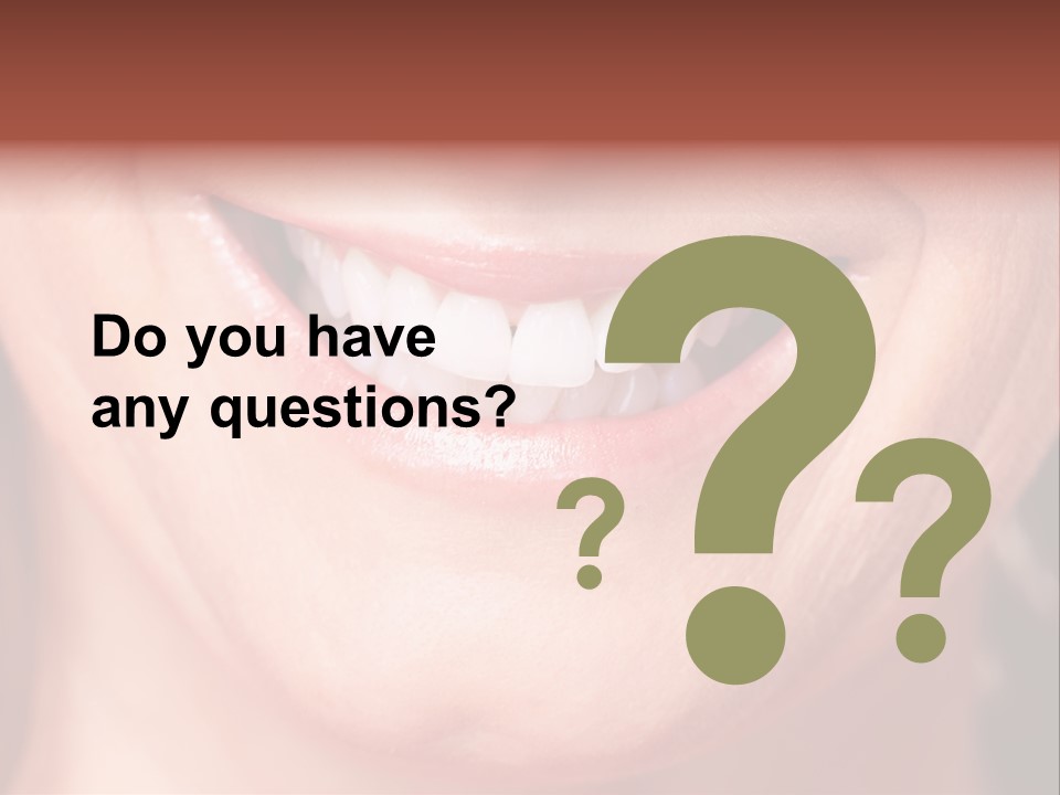 Close Caucasian Casual PowerPoint Template