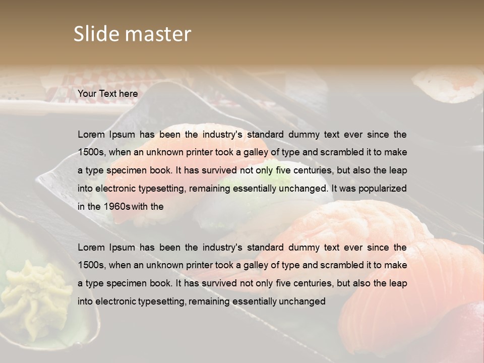 Asia Shrimp Food PowerPoint Template