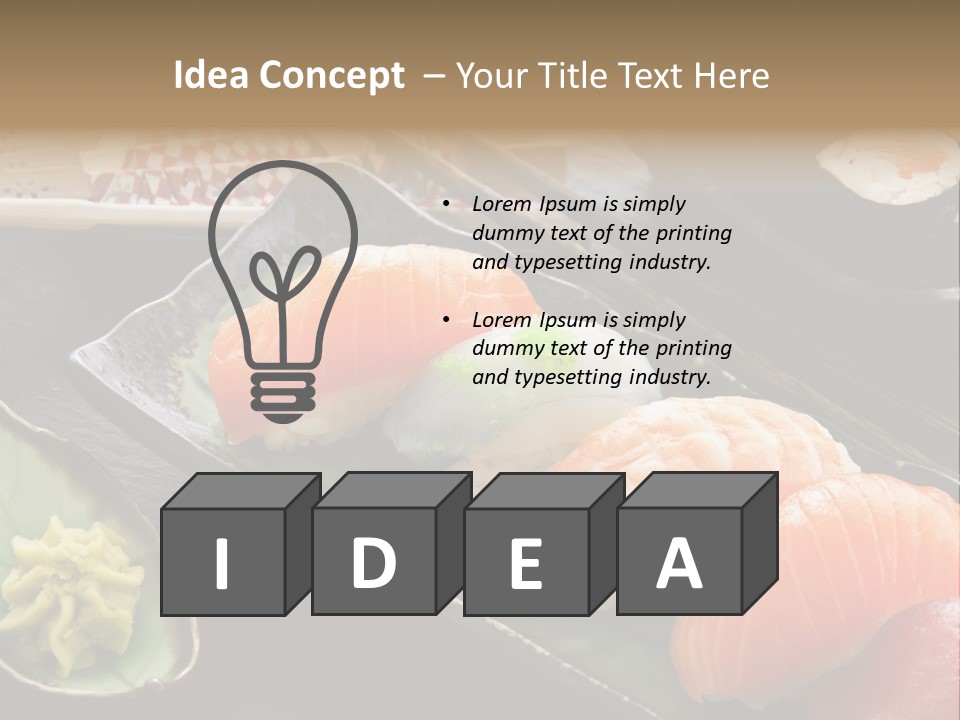 Asia Shrimp Food PowerPoint Template