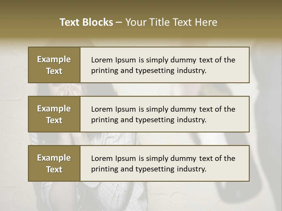 Problem Difficulties Family PowerPoint Template
