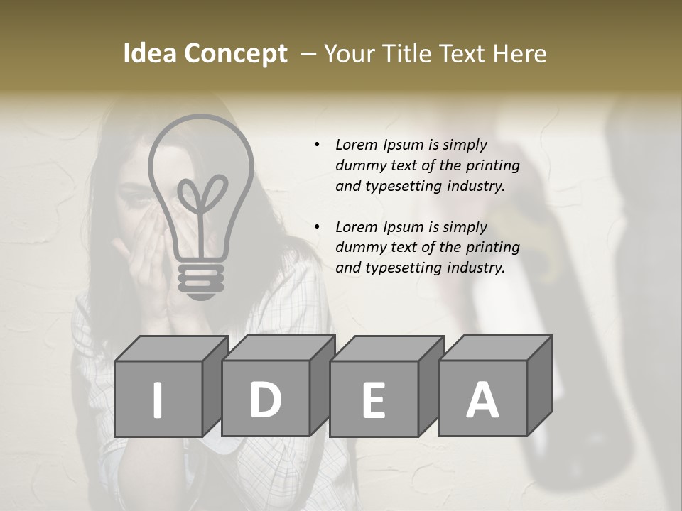 Problem Difficulties Family PowerPoint Template