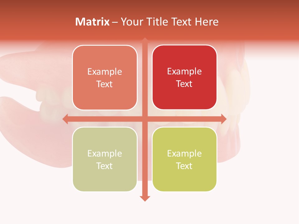 Upper Prosthetic Equipment Human Teeth PowerPoint Template