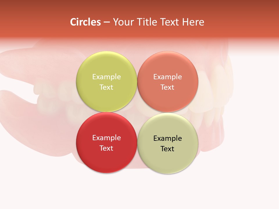 Upper Prosthetic Equipment Human Teeth PowerPoint Template