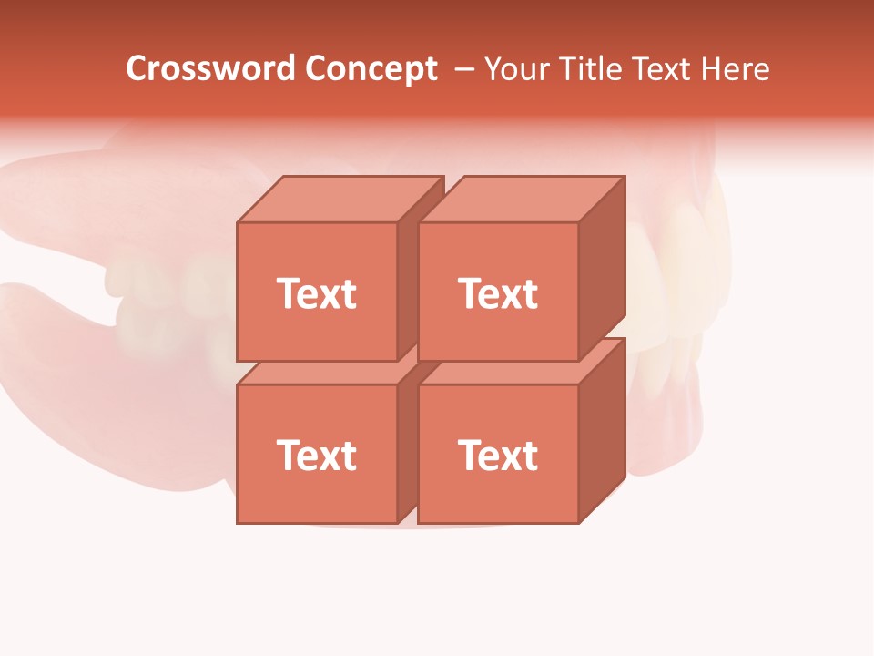 Upper Prosthetic Equipment Human Teeth PowerPoint Template