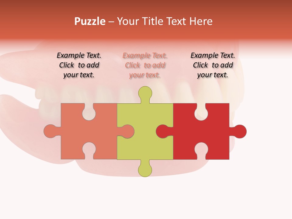 Upper Prosthetic Equipment Human Teeth PowerPoint Template