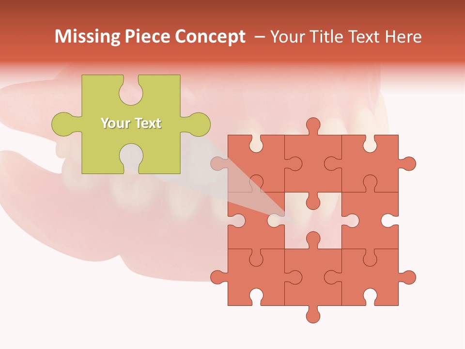 Upper Prosthetic Equipment Human Teeth PowerPoint Template