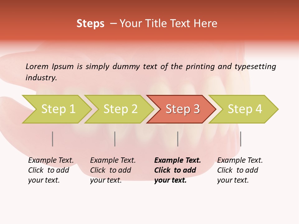 Upper Prosthetic Equipment Human Teeth PowerPoint Template